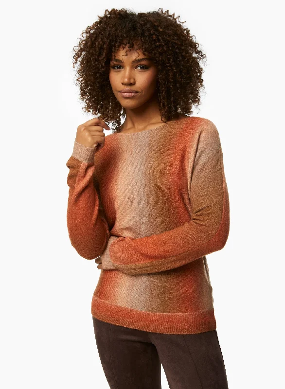 Charlie B - Ombré Boat Neck Sweater