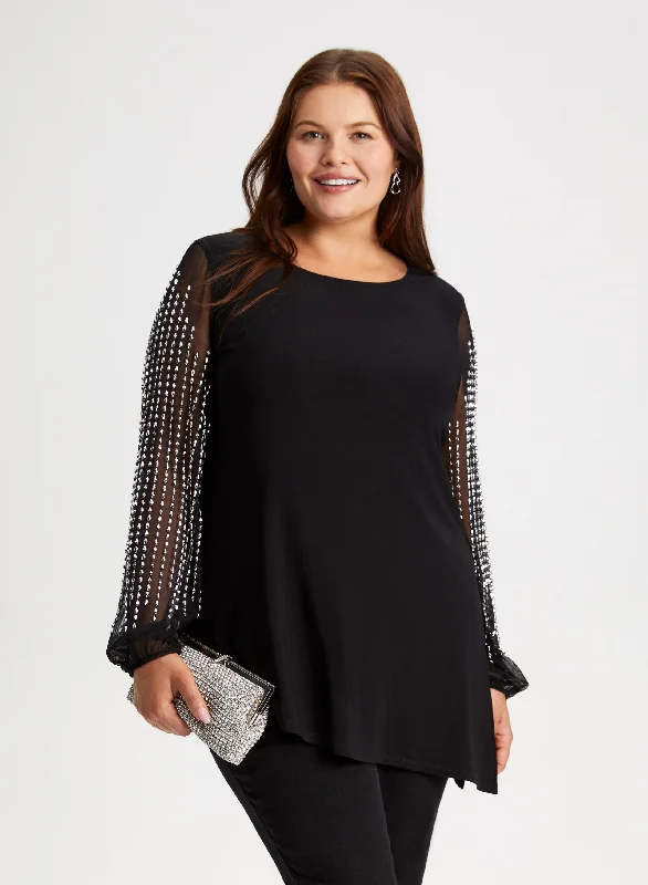 Joseph Ribkoff - Beaded Sleeve Tunic