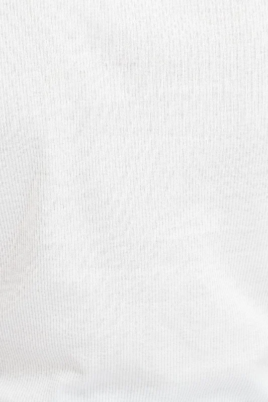 White T Shirt Short Sleeve Crew Neck