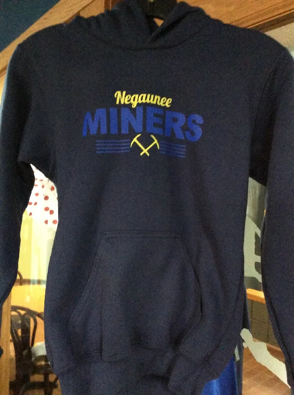 Youth Negaunee Miners Navy Blue Sweatshirt