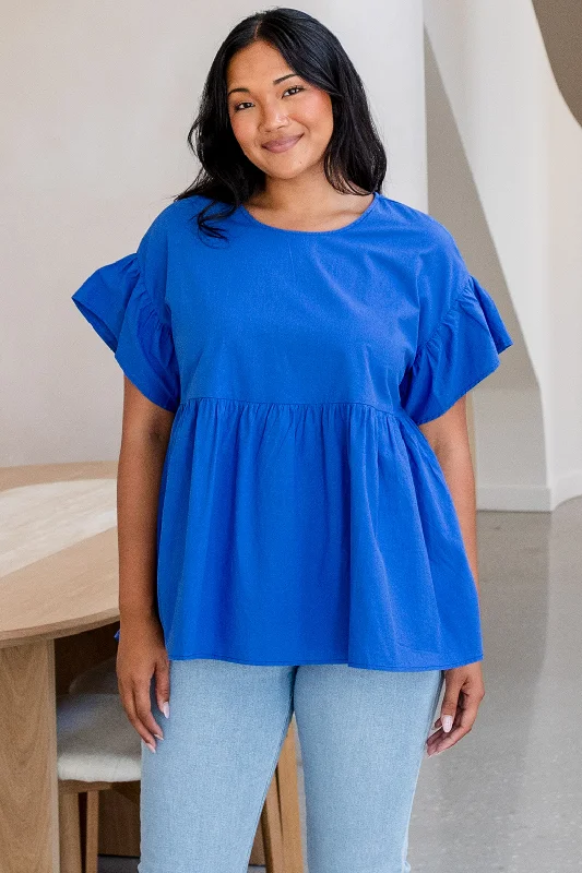 Jameson Blouse Iris Blue