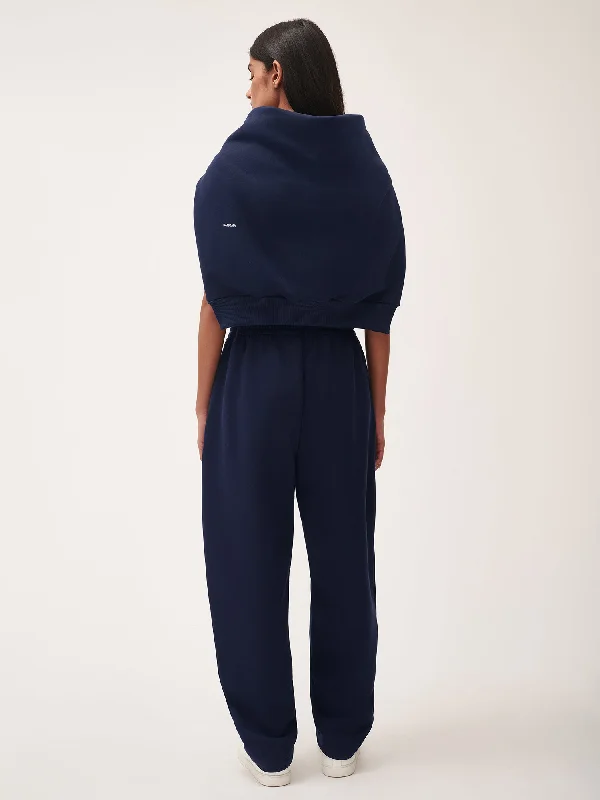 DNA Barrel-Leg Track Pants—navy