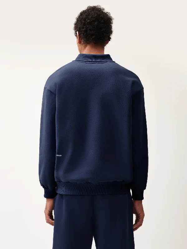 DNA Heavyweight Polo Sweatshirt—navy