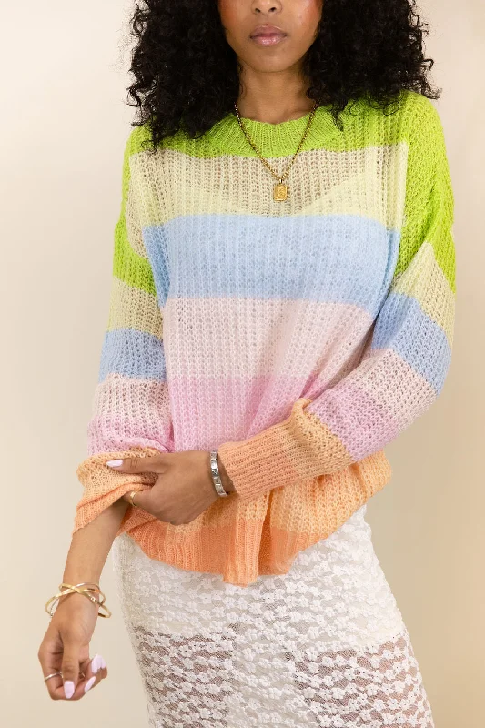 Only Thing Striped Knit Sweater