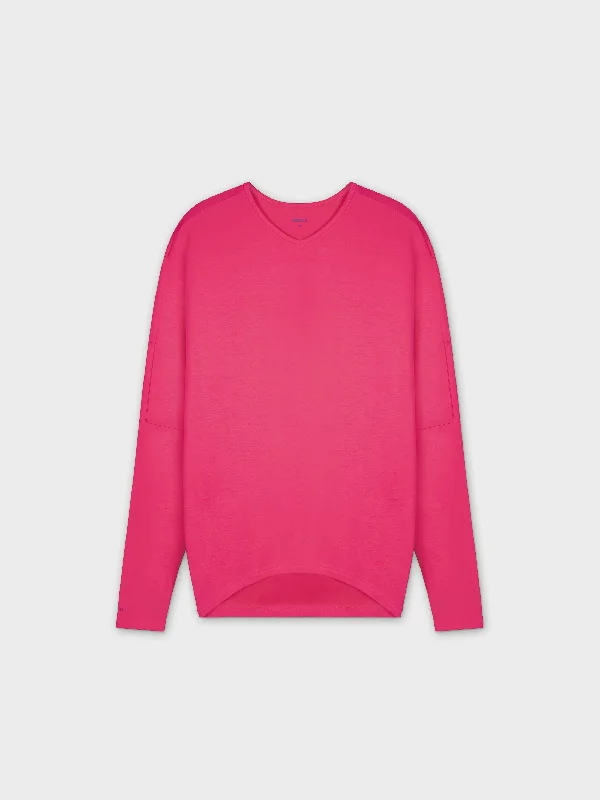 FLAT DOLMAN-HOT PINK