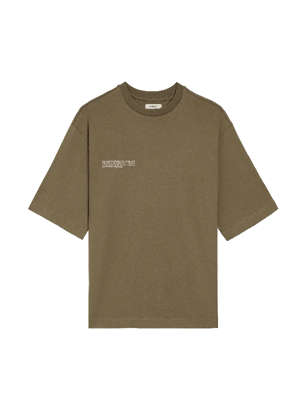 In Conversion Cotton Boxy T-shirt—carbon brown