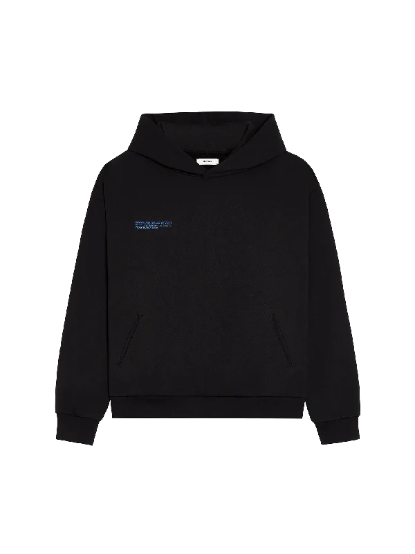 In Conversion Cotton Hoodie—black