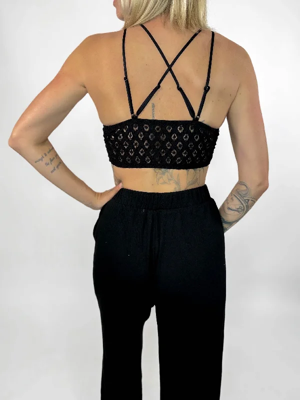 Romance Bralette- BLACK