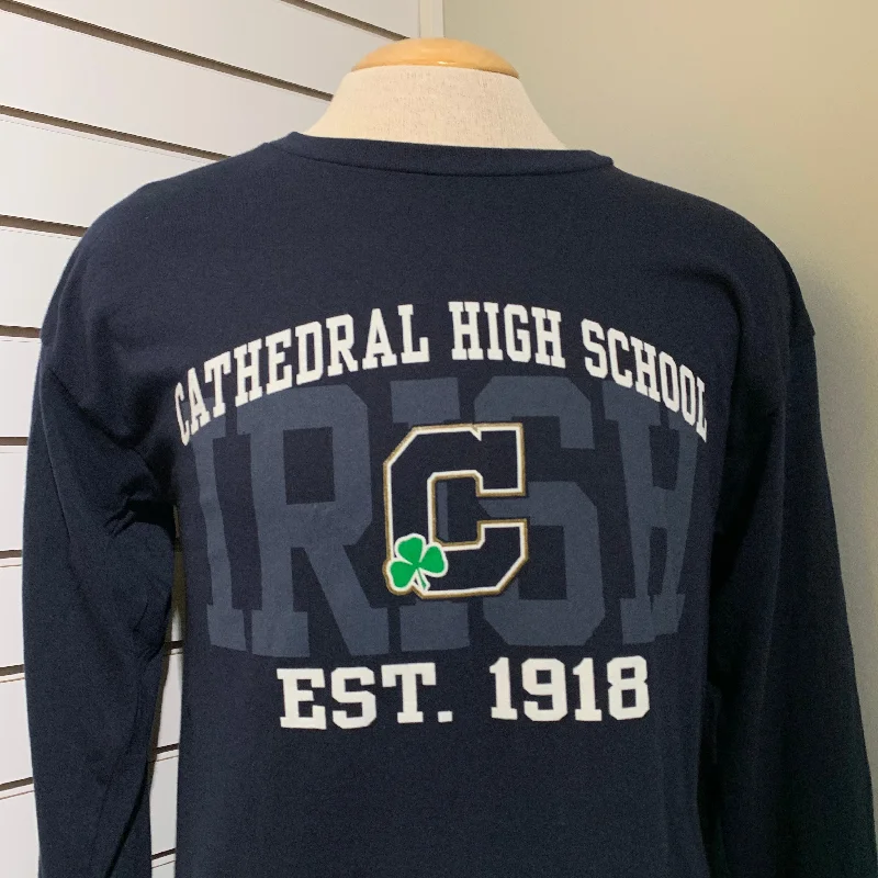 Navy Blue Ringspun Long Sleeve