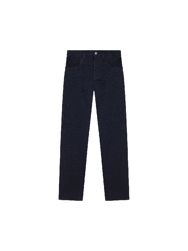 Nettle Denim Straight Leg Jeans—black