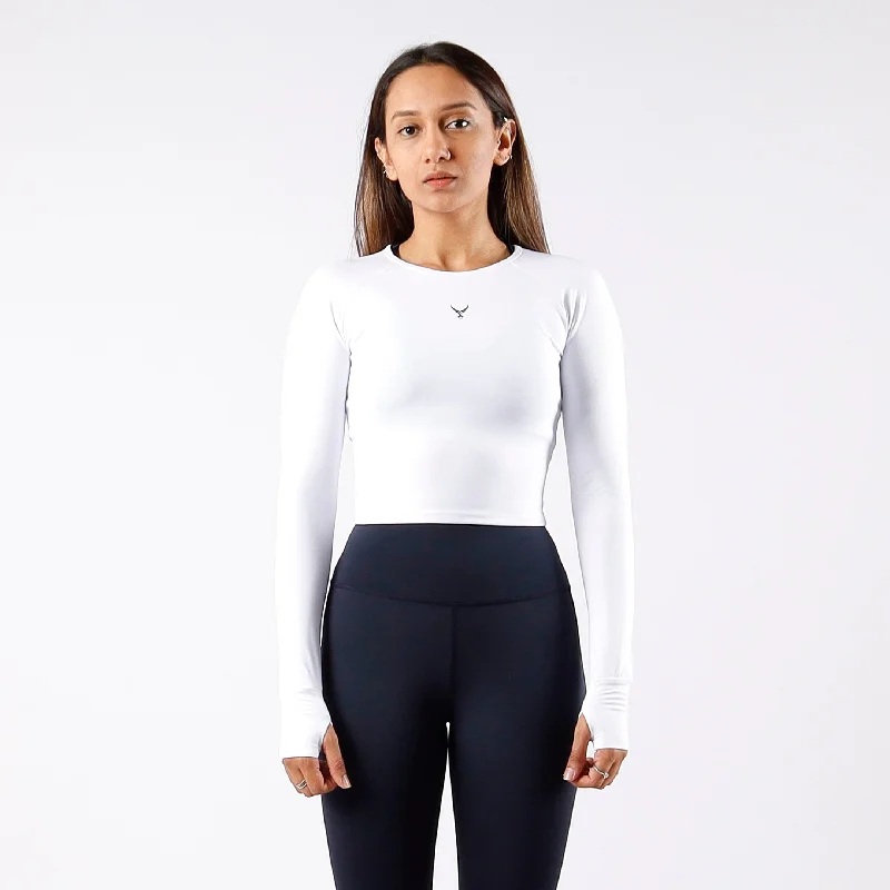 Performance Long Sleeve Crop Top