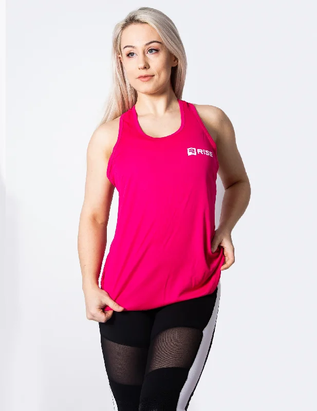 RACER BACK VEST TOP - PINK