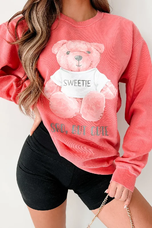 ""Sad, But Cute"" Graphic Crewneck (Watermelon) - Print On Demand