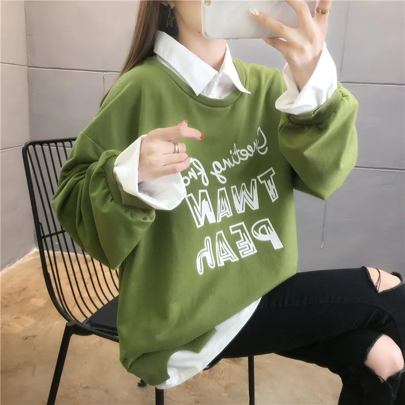 Shift Long Sleeve Printed Sweatshirt