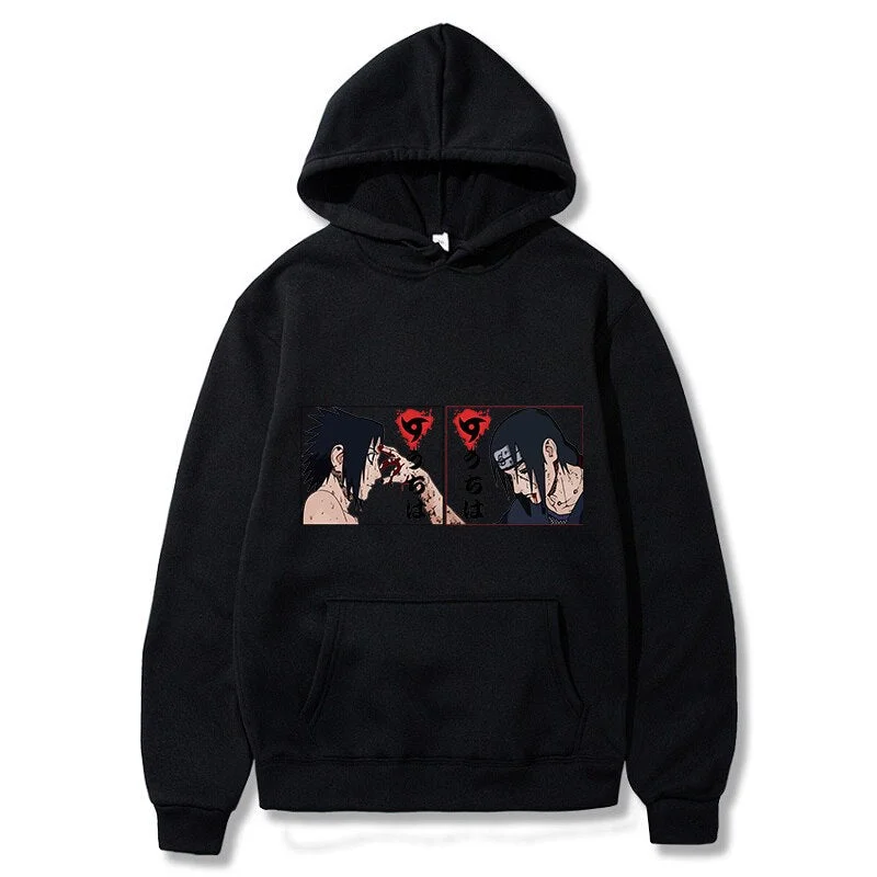 FashionSierra - Hot Japanese Anime Print Patchwork Hoodie