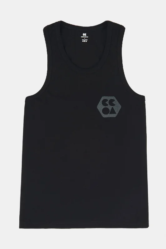 Women's Breathable Racer Back Vest Plastic Free - Black