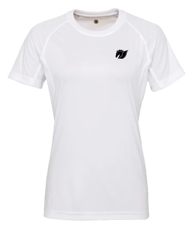 Women's Panelled Tech Tee - White