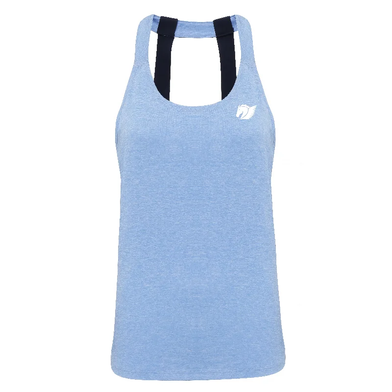 Women's Performance Double Strap Vest - Cornflower Melange