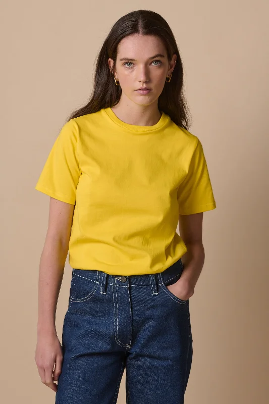 Women's Short Sleeve T Shirt - Canary Yellow