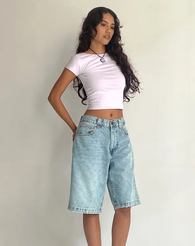 Xiwang Crop Top in Soft Lilac