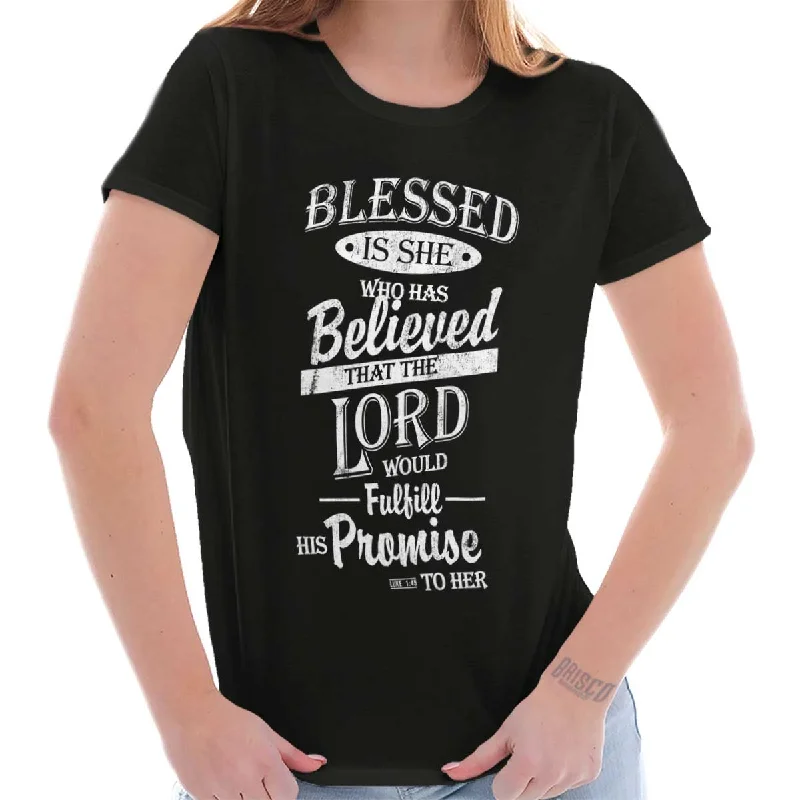 Blessed is She Ladies T Shirt