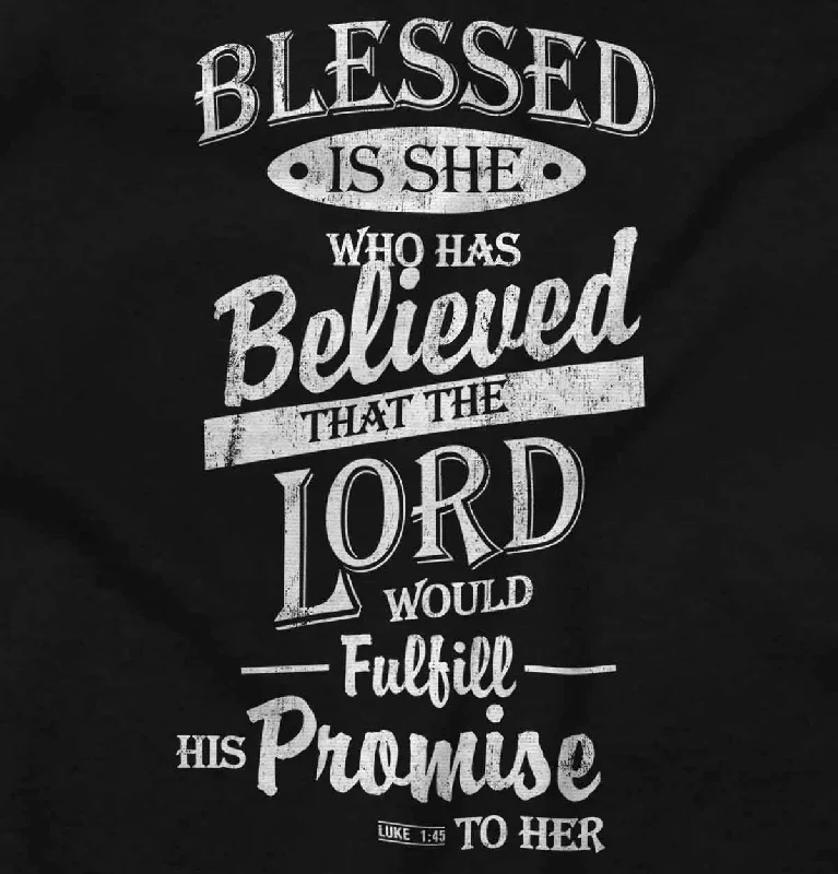 Blessed is She Ladies T Shirt