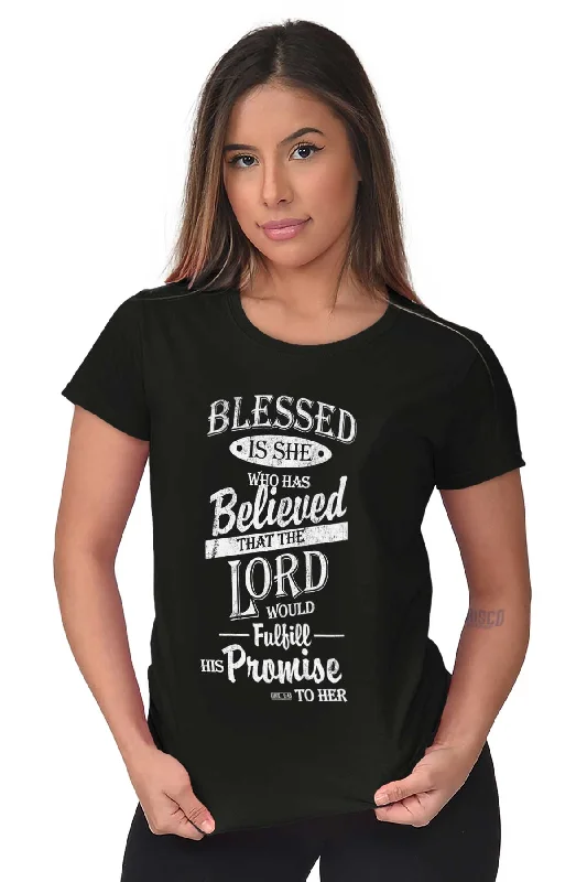 Blessed is She Ladies T Shirt