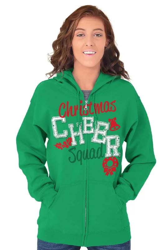 Cheer Squad Christmas Zip Hoodie