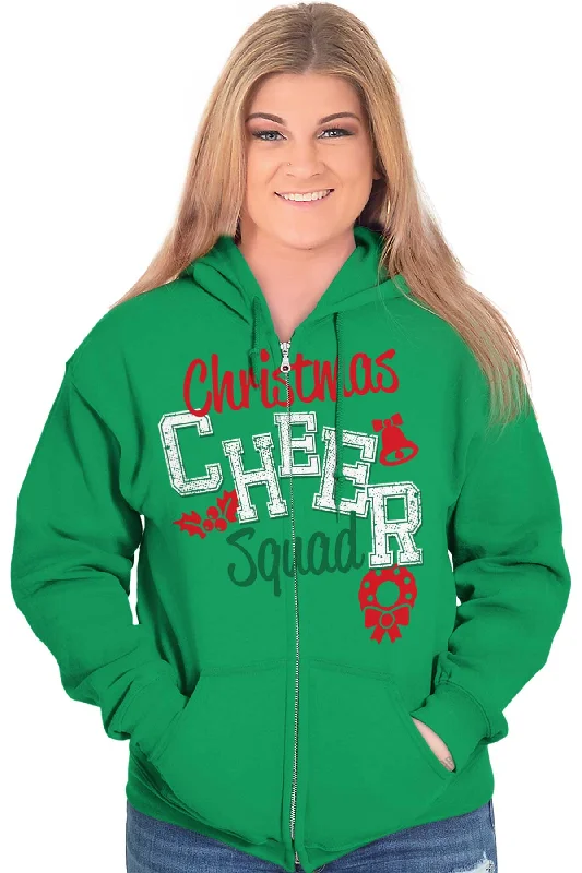 Cheer Squad Christmas Zip Hoodie