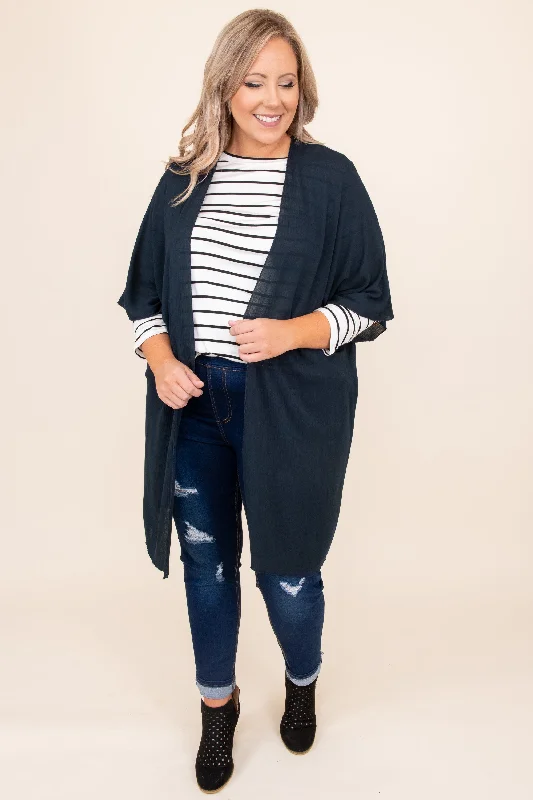 Down On Music Row Kimono, Dark Navy