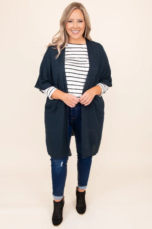 Down On Music Row Kimono, Dark Navy