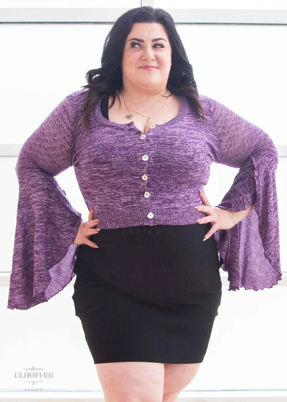 Elven Coronation Cardigan - Woodland Purple