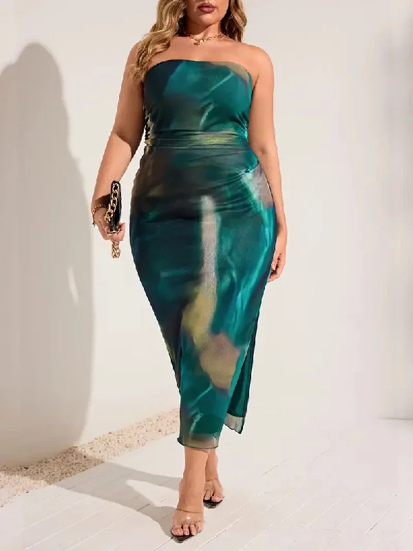 Essence Plus Size Bodycon Tube Dress