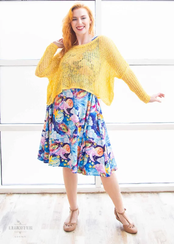 Essential Delirium Oversize Crop - Lemon