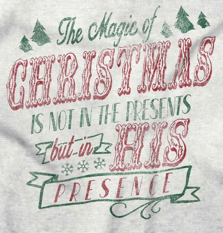 His Presence Christmas Ladies T Shirt