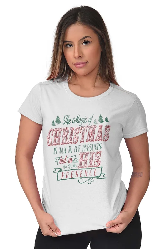 His Presence Christmas Ladies T Shirt