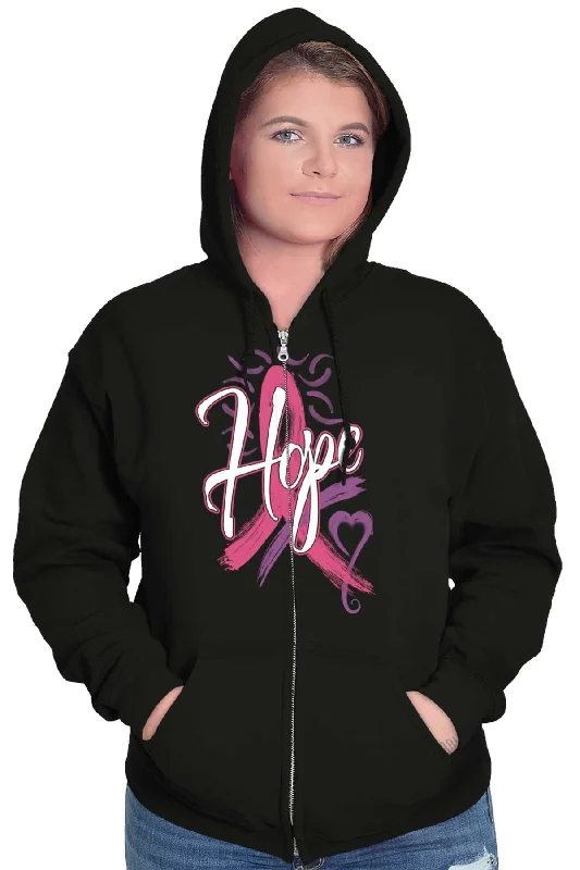 Breast Cancer Awareness Zip Hoodie