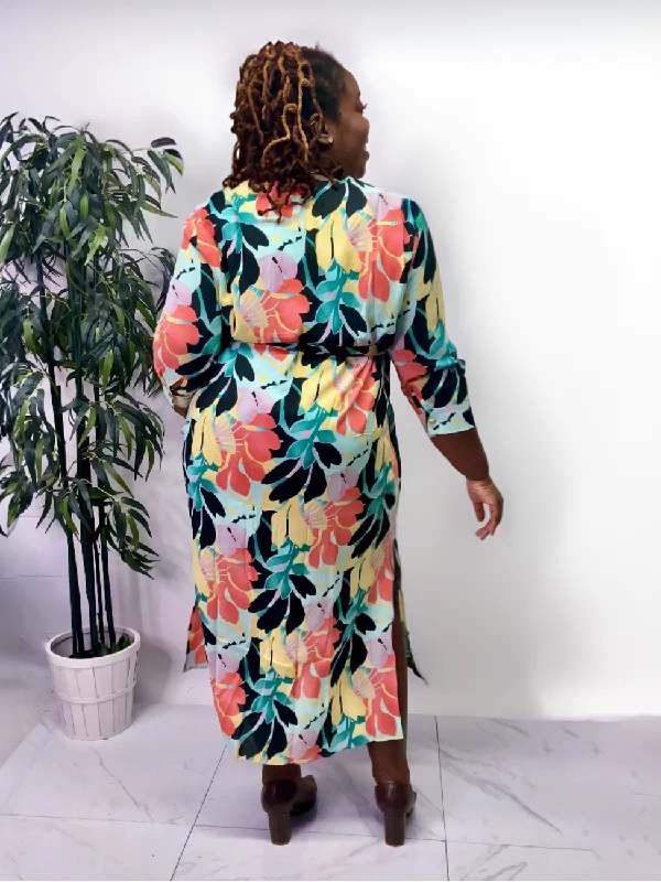 Laurenza Plus Size Floral Dress