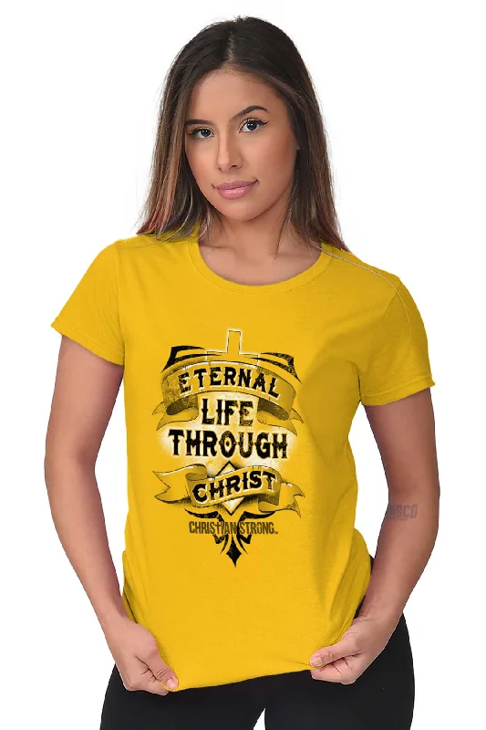 Life Through Christ Ladies T Shirt