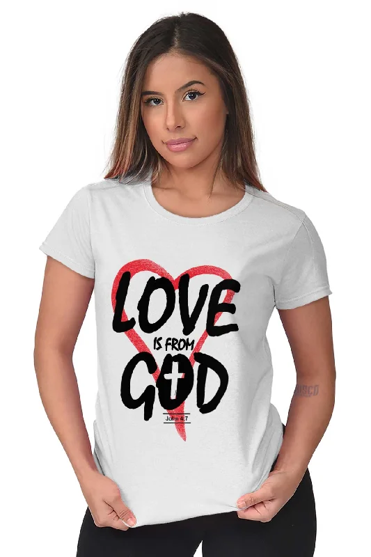 Love is From God Ladies T Shirt