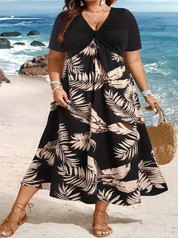 Melanie Plus Size Gathered Dress