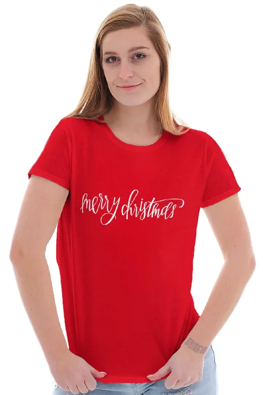 Merry Christmas Ladies T Shirt