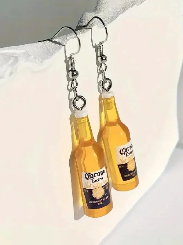 Miniature Corona Beer Earrings