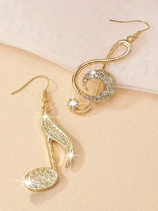 Musical Notes Statement Earrings