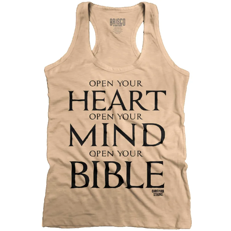 Open Your Bible Racerback Tank