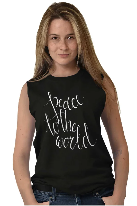 Peace To The World Sleeveless T-Shirt