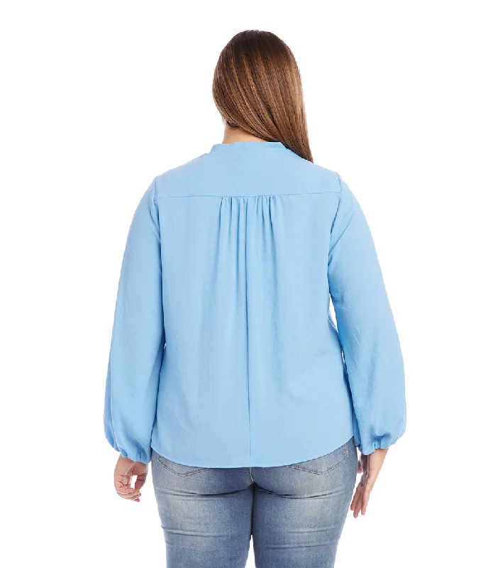 Plus Size Cowl Neck Top