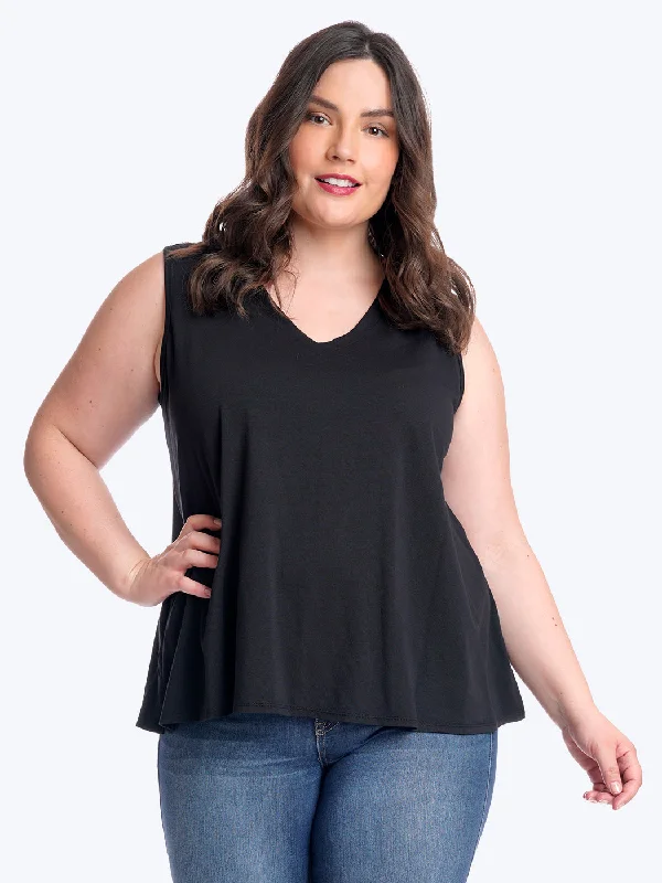 Tianello Plus sized TENCEL™ Erika Bias Tank