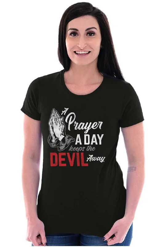 Pray A Day Ladies T Shirt