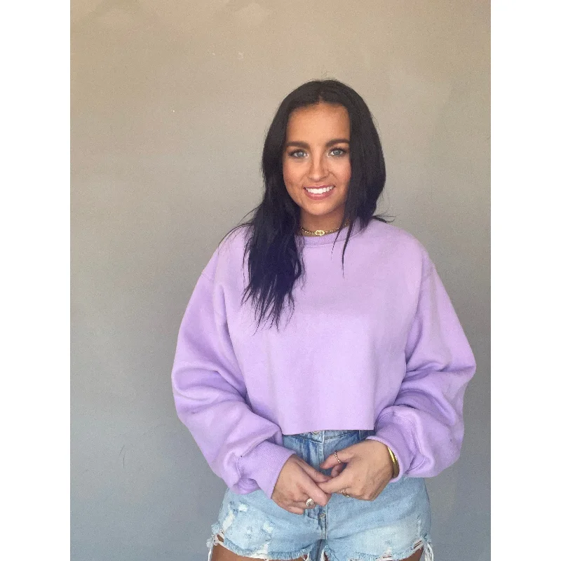 Ready Or Not Purple Athletic Sweatshirt